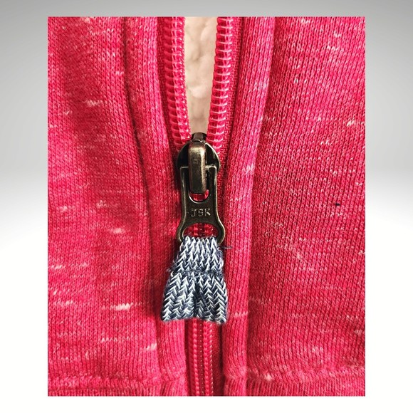 Unisex Red Sherpa Lined Zip-Up Hoodie Jacket - Cat & Jack Red 18M New with Tags - Picture 9 of 9